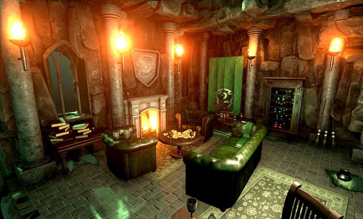 Slytherin Common Room Hogwarts Wallpaper