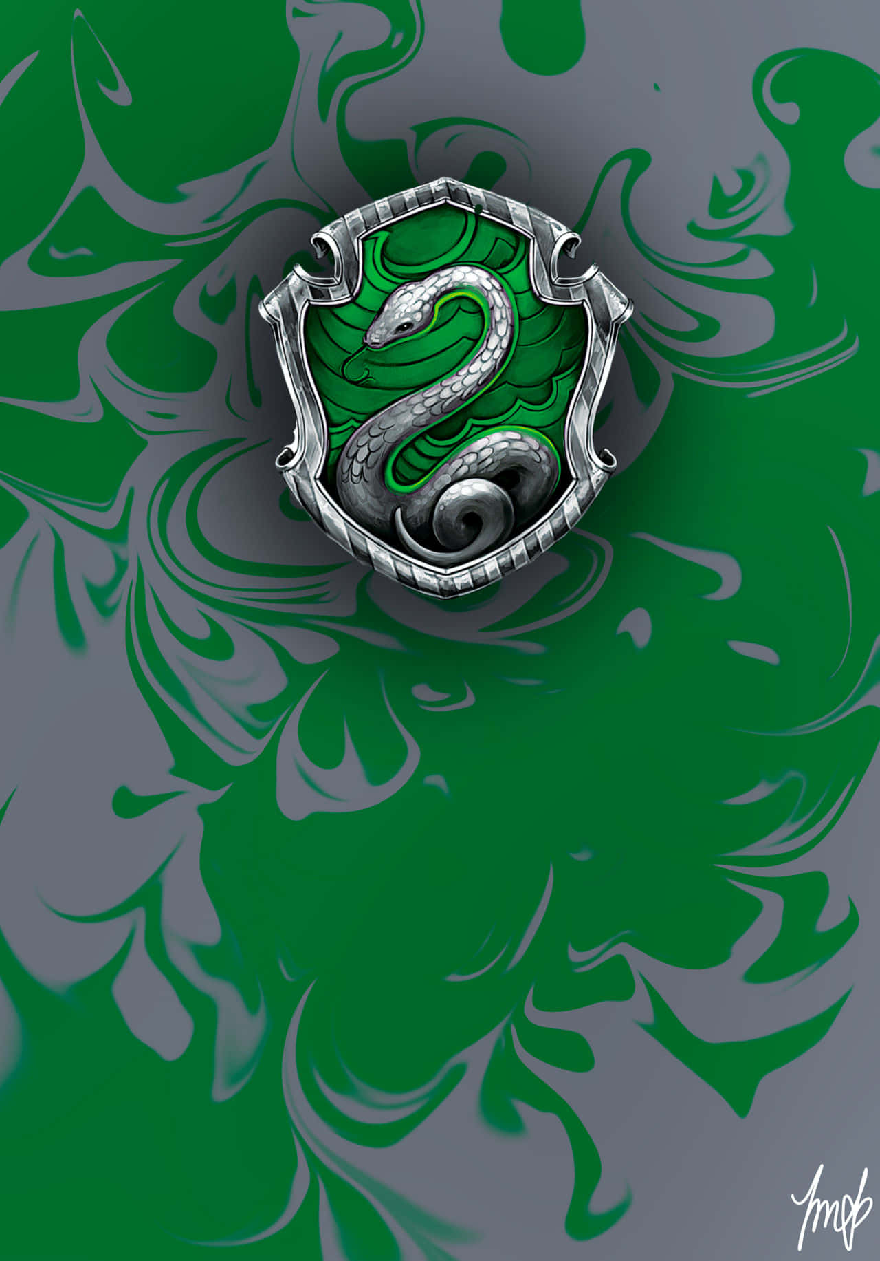 Slytherin Phone - Get Ready For Magical Mobile Adventures! Wallpaper