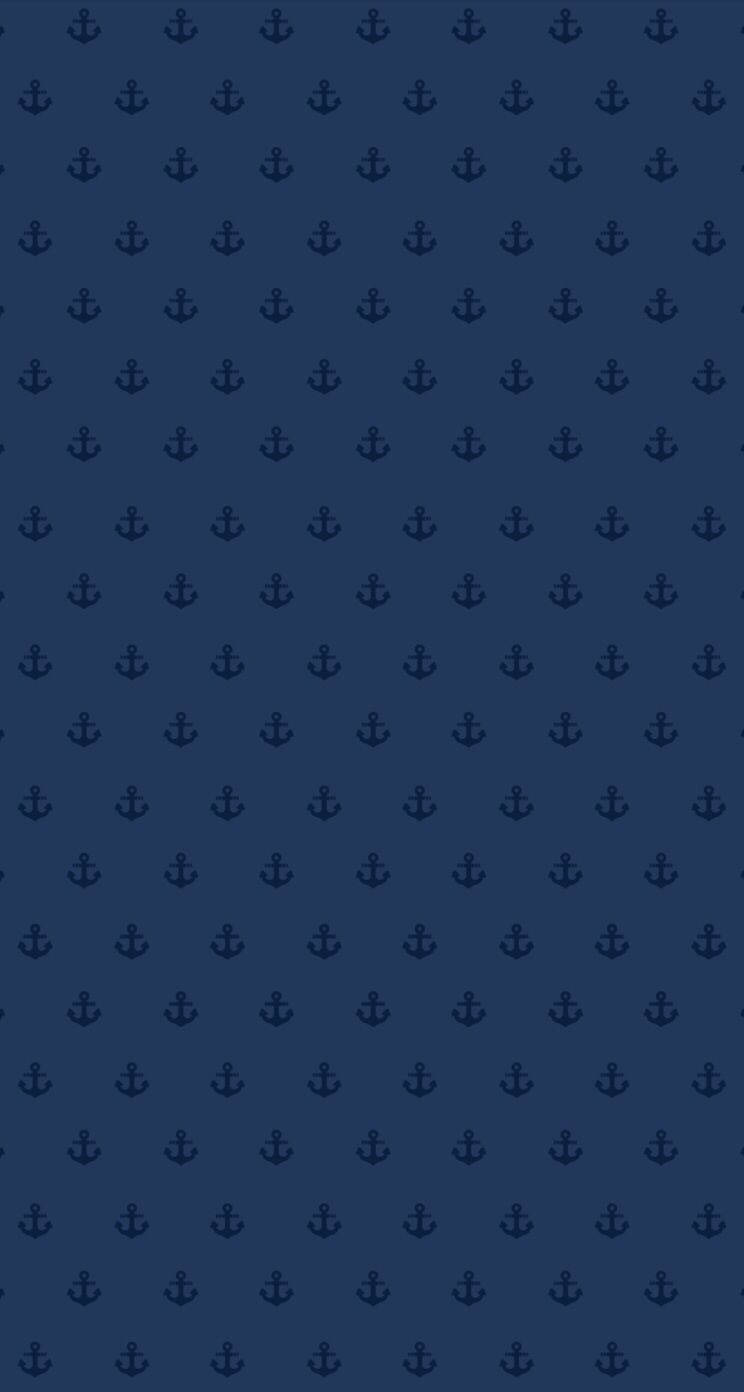 Small Anchor Aesthetic Dark Blue Hd Wallpaper