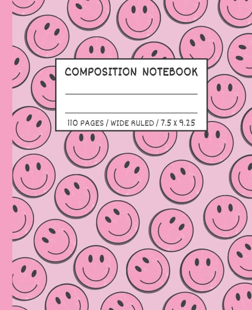 Smiley Face Composition Notebook Cover Wallpaper