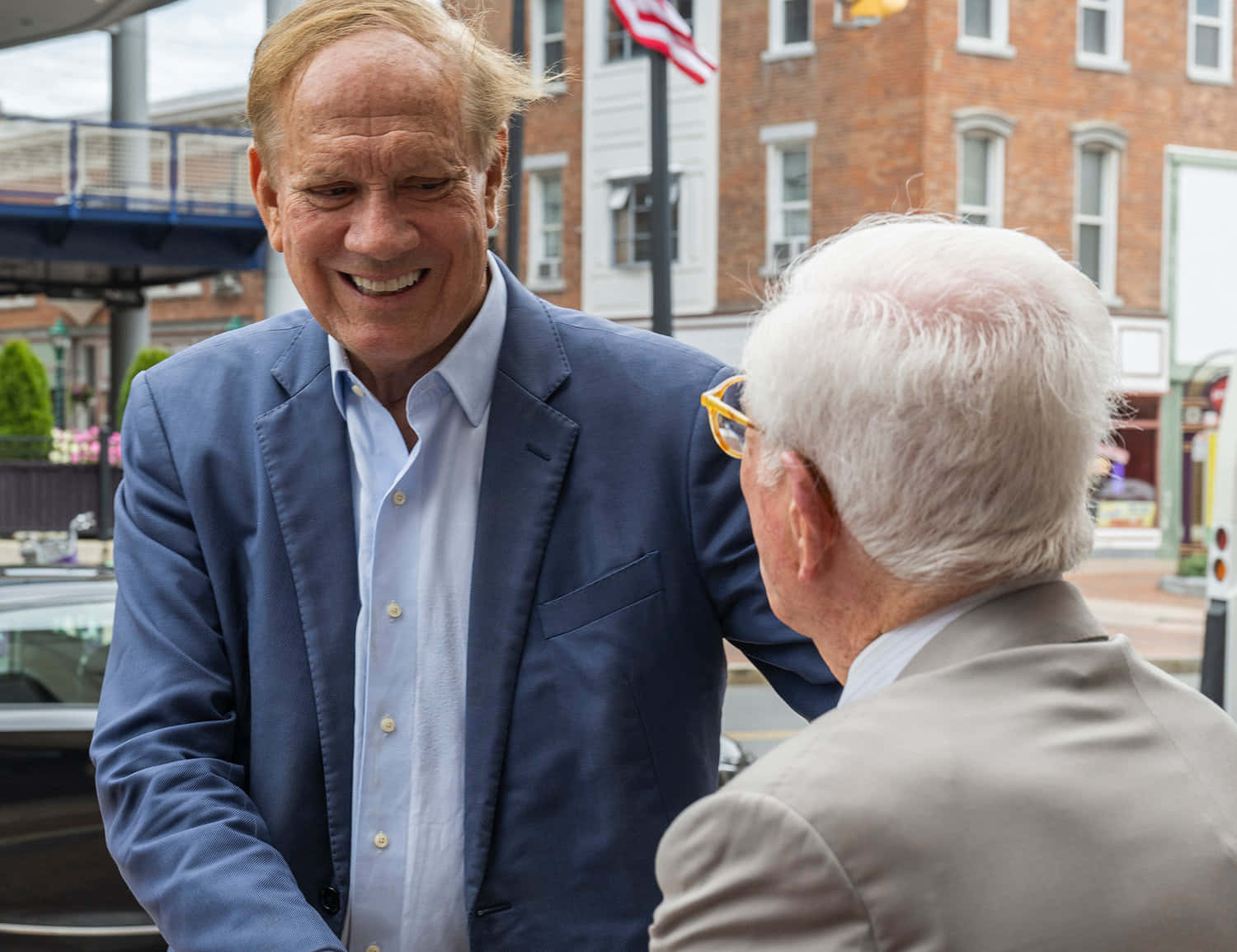 Smiling George Pataki While Talking Wallpaper