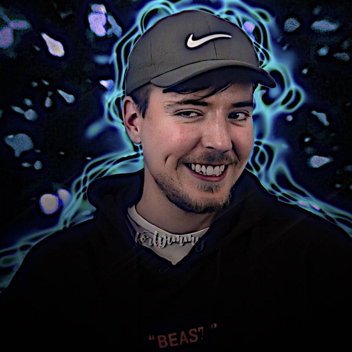 Smiling Jimmy Donaldson Mr Beast Background Wallpaper