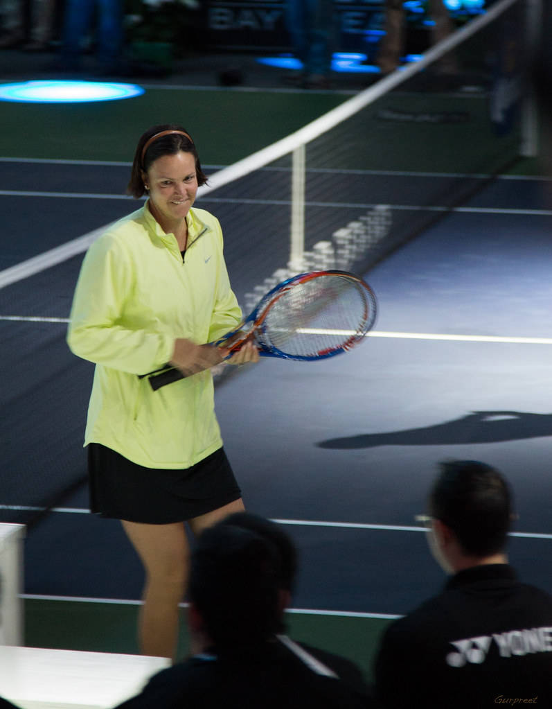 Smiling Lindsay Davenport, The American Tennis Icon Wallpaper