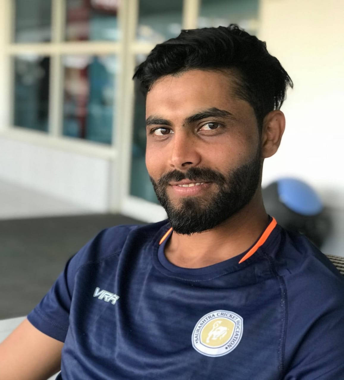 Smiling Ravindra Jadeja Wallpaper