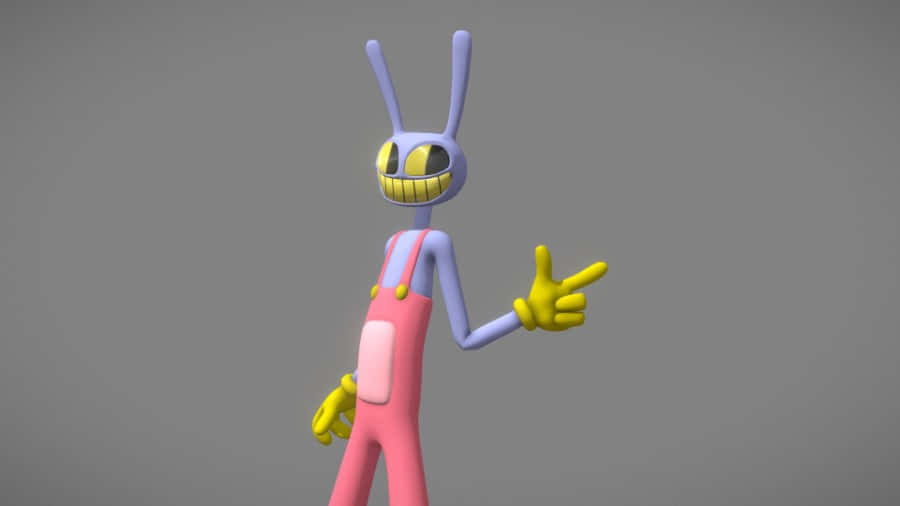 Smiling Robot Rabbit3 D Character Wallpaper