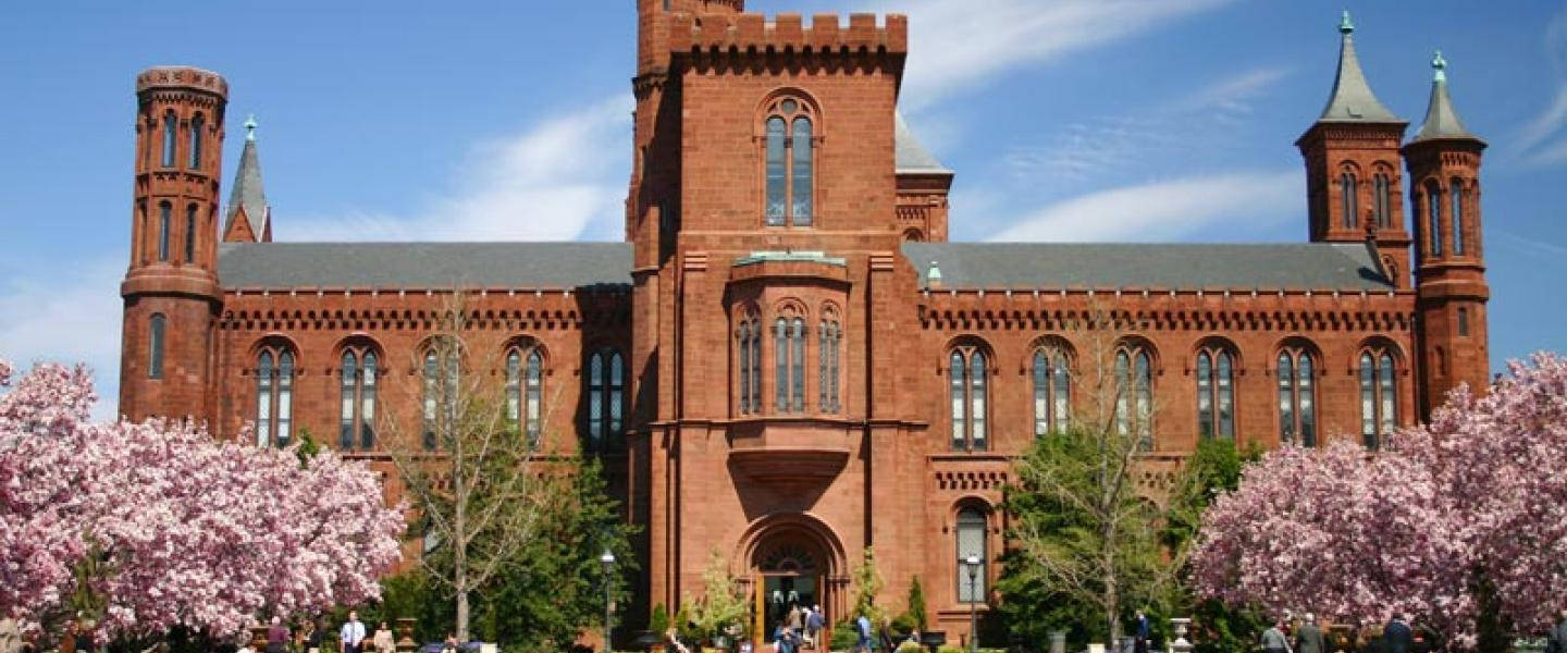 Smithsonian Castle Cropped Wallpaper