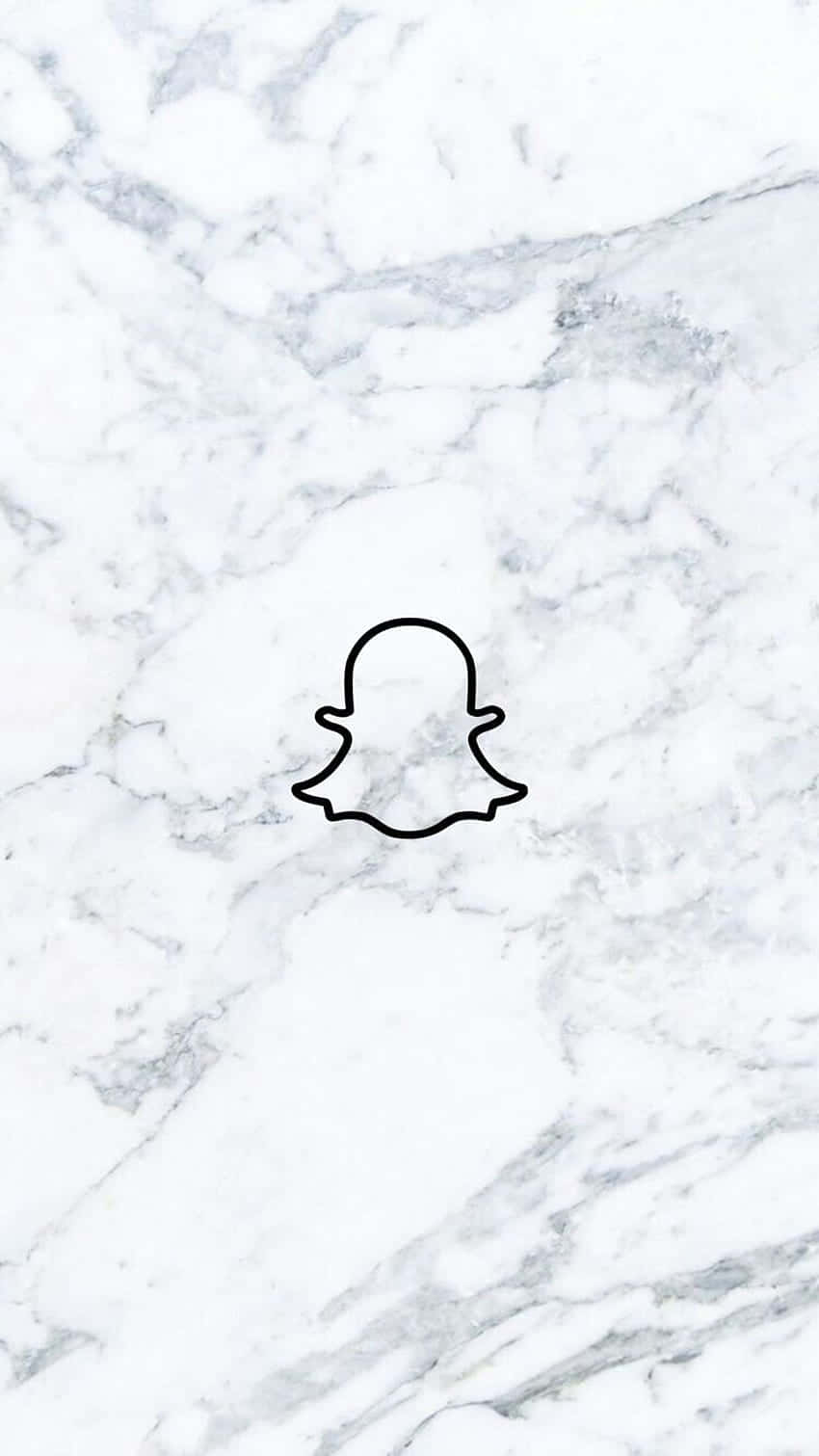 Snapchat Logo Marble Background Wallpaper