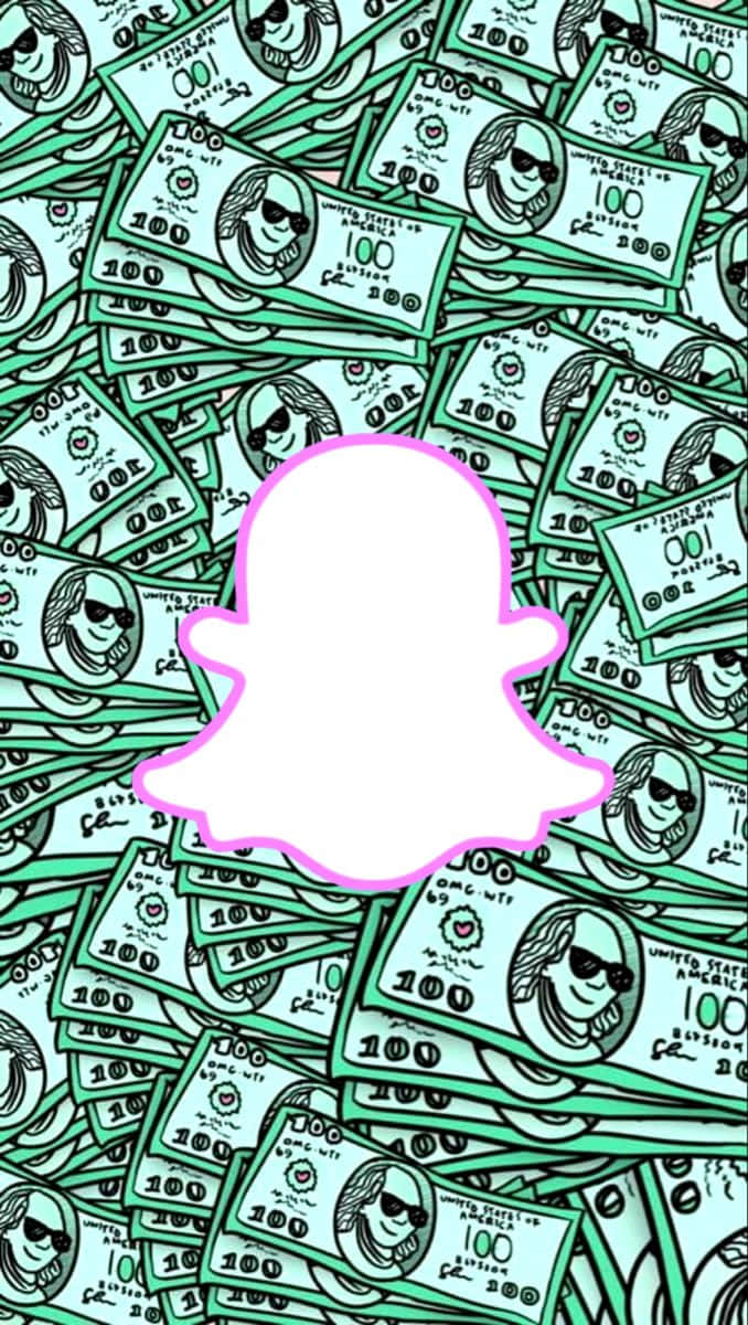 Snapchat Logo Money Background Wallpaper