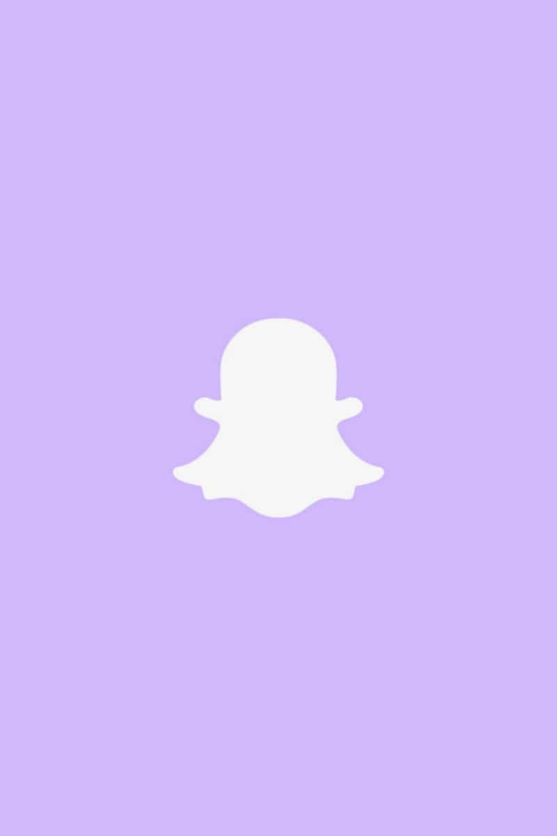 Snapchat Logo Purple Background Wallpaper