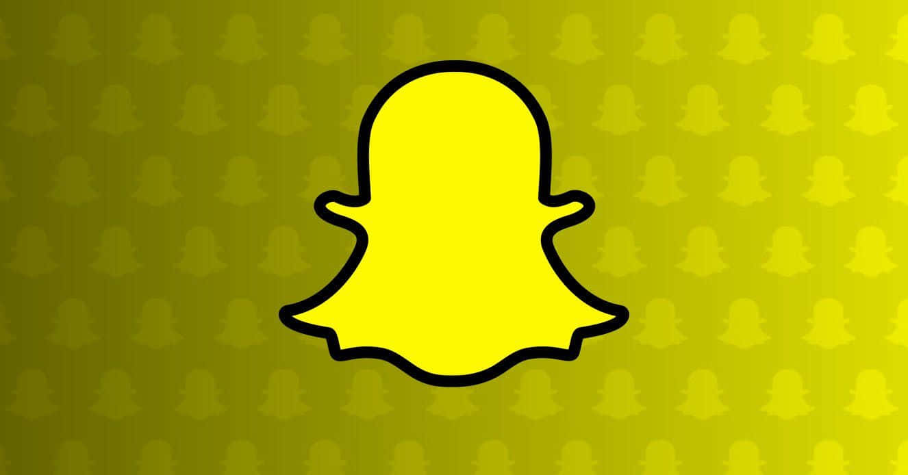 Snapchat Logo Yellow Ghost Pattern Wallpaper