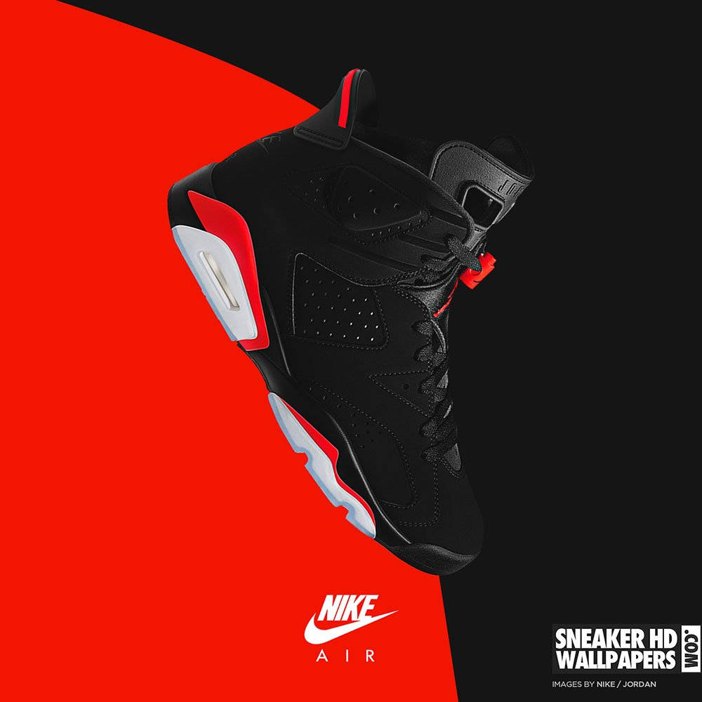 Sneaker Red Nike Air Jordan Vi Wallpaper