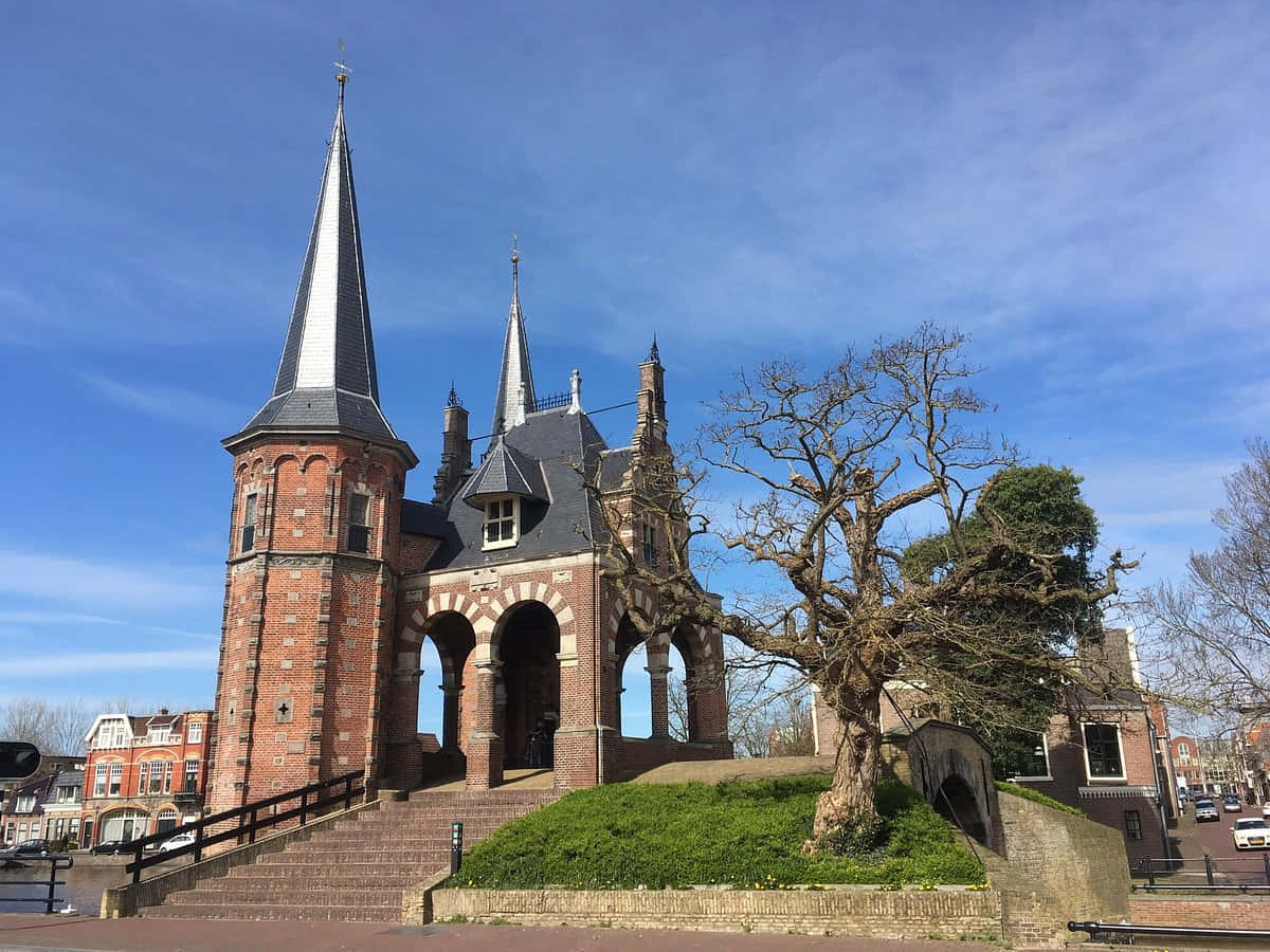 Sneek Waterpoort Gatehouse Netherlands Wallpaper