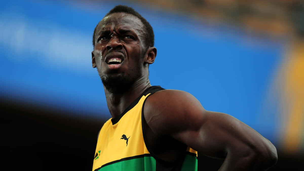 Sneering Usain Bolt Wallpaper