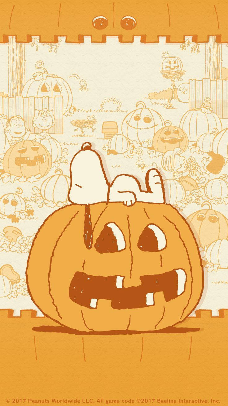 Snoopy Donning His Halloween Costume Wallpaper