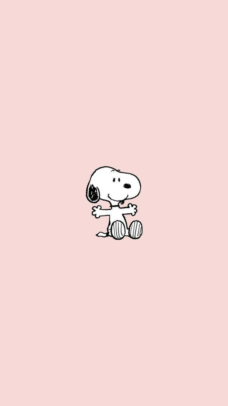 Snoopy Pink Backgroundi Phone Wallpaper Wallpaper