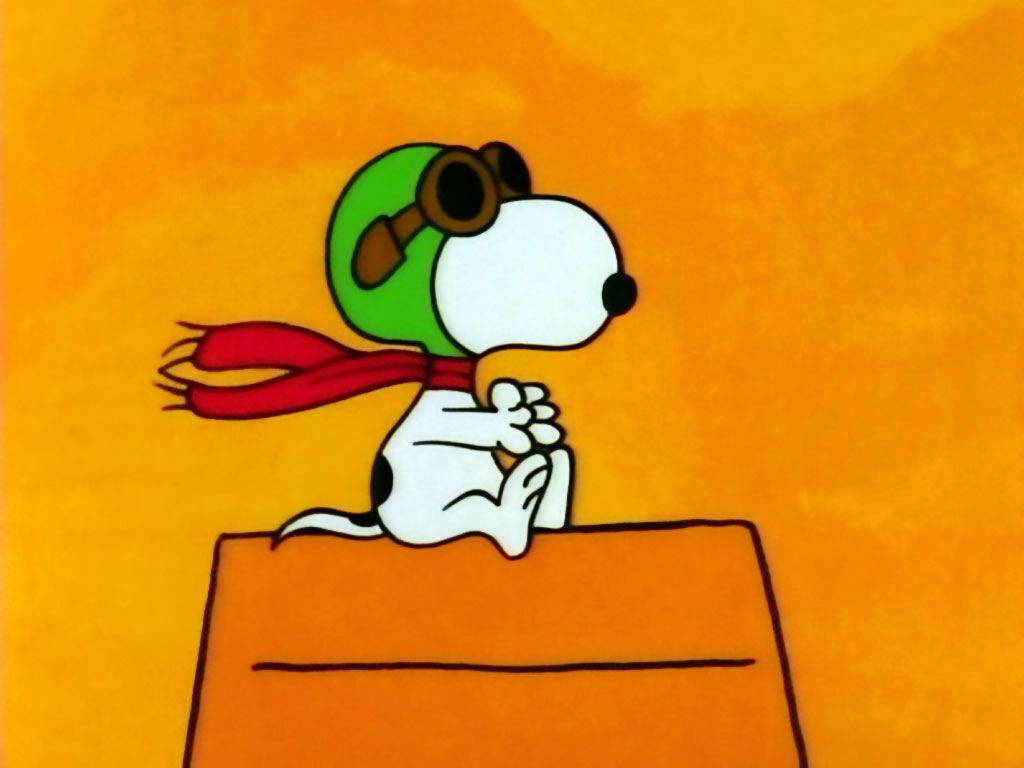 Snoopy Takes To The Skies Wallpaper