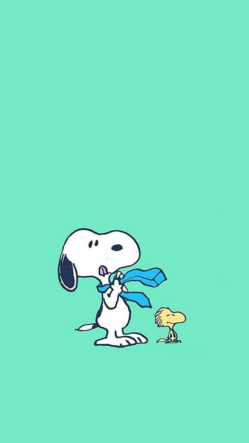 Snoopyand Woodstocki Phone Wallpaper Wallpaper