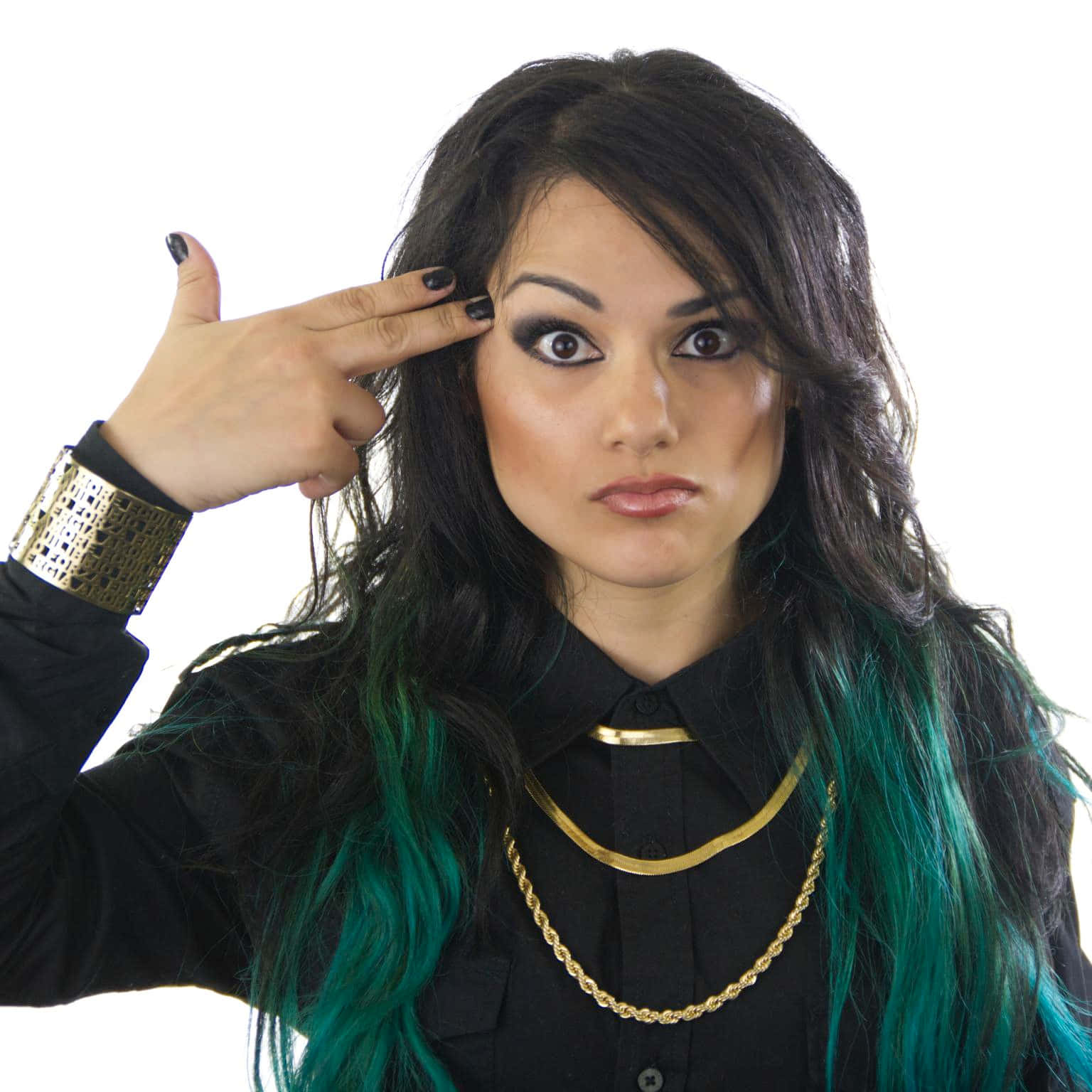 Snow Tha Product Finger Gun Gesture Wallpaper