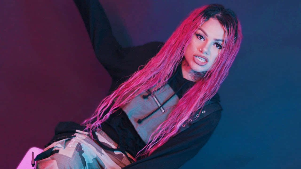 Snow Tha Product Pink Hair Dynamic Pose Wallpaper