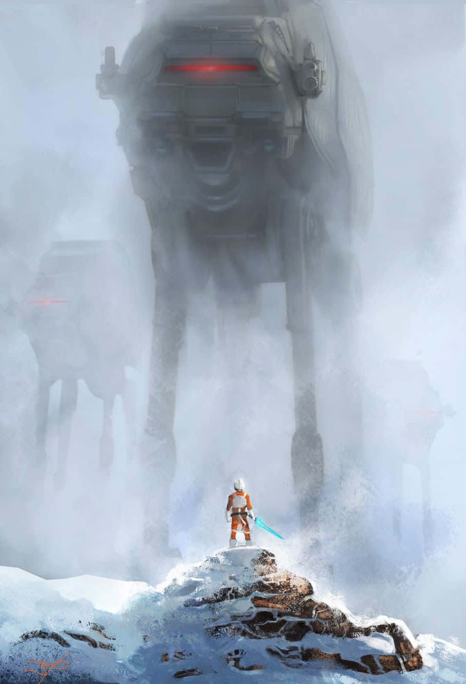 Snowy Landscape On Hoth Wallpaper