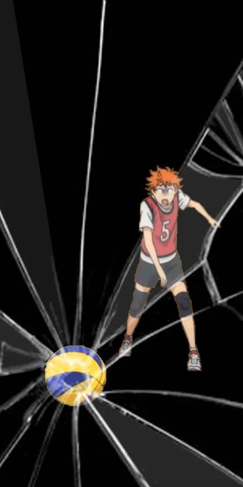 Soaring High With Haikyuu Fan Art Wallpaper