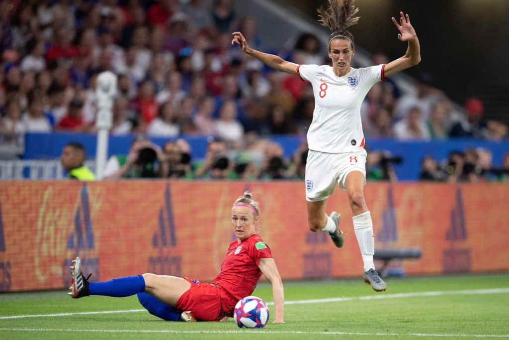 Soccer Action Becky Sauerbrunn Wallpaper