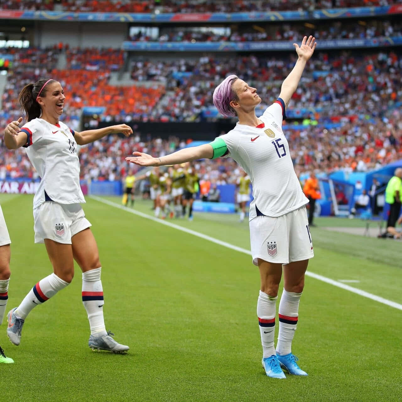 Soccer Celebration Megan Rapinoe Wallpaper