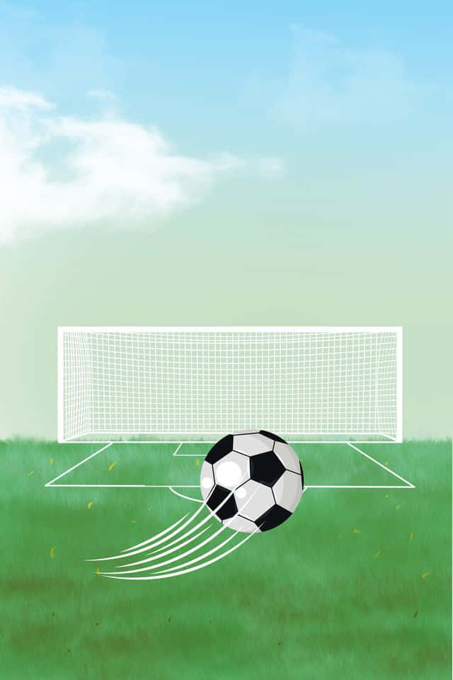 Soccer Goal Illustration Wallpaper