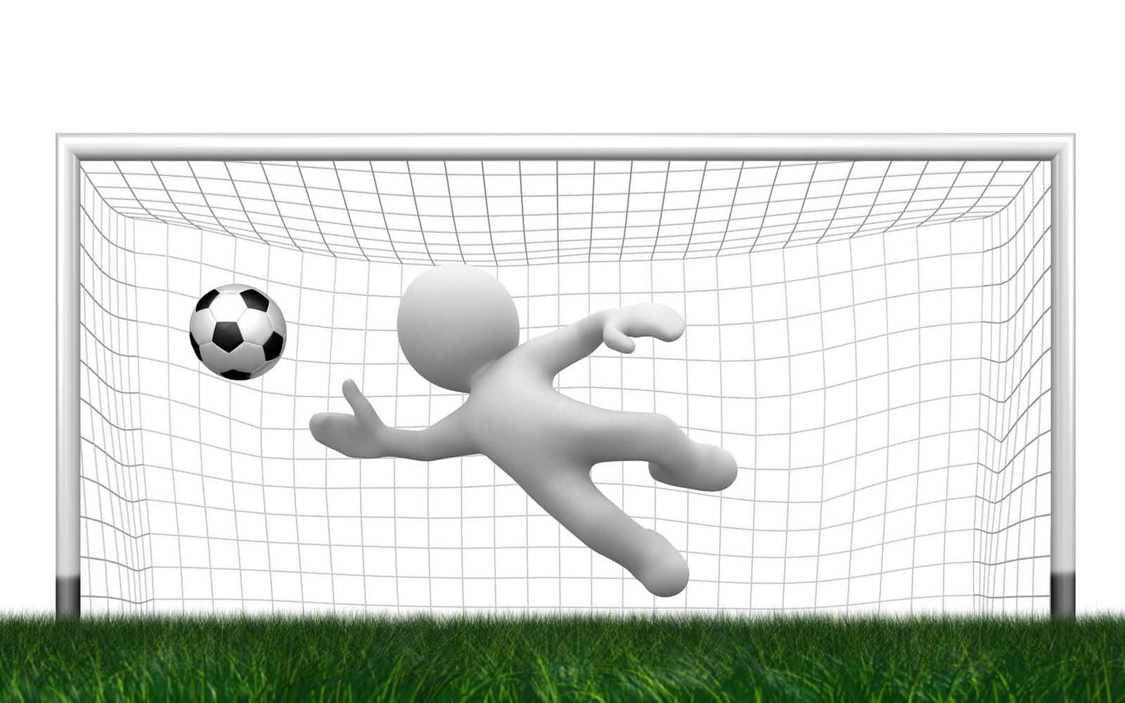 Soccer Goal Save Attempt Wallpaper