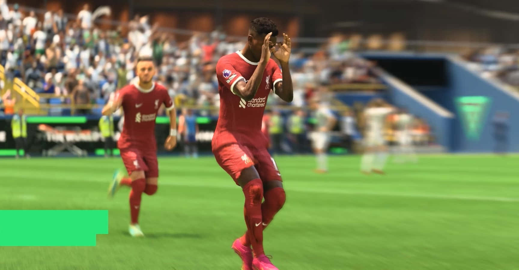 Soccer Player Celebration Video Game Wallpaper