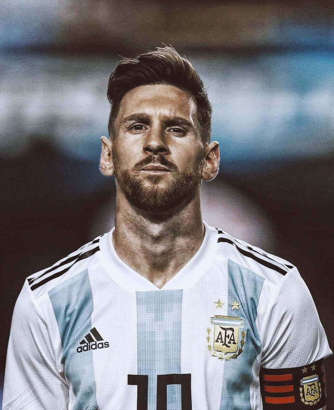 Soccer_ Star_in_ Argentina_ Jersey_2022 Wallpaper