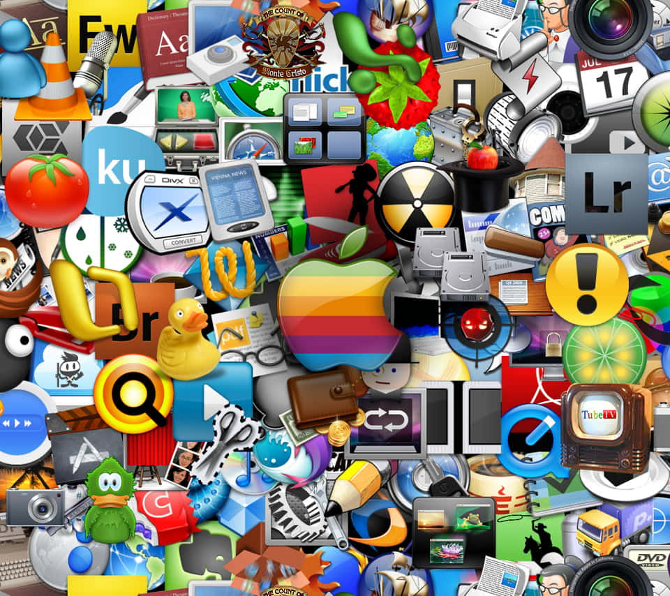 Social Media Icons Old New Wallpaper