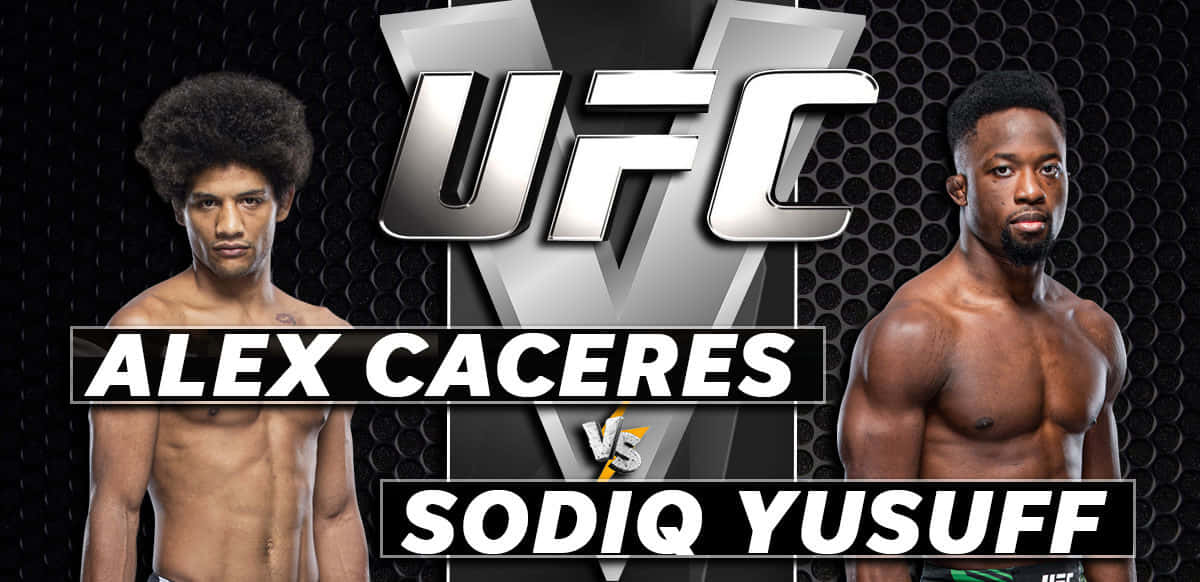 Sodiq Yusuff And Alex Caceres Poster Wallpaper