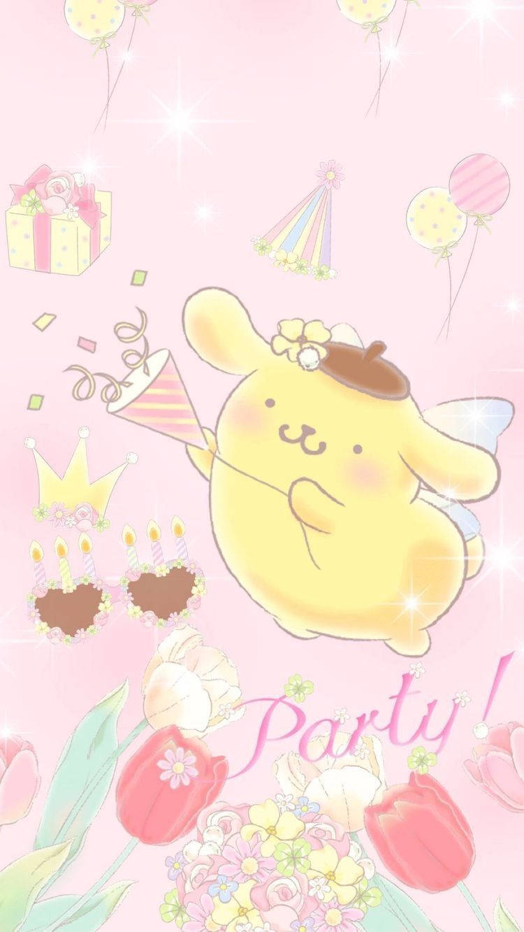 Soft And Cuddly Sanrio Pompompurin Wallpaper