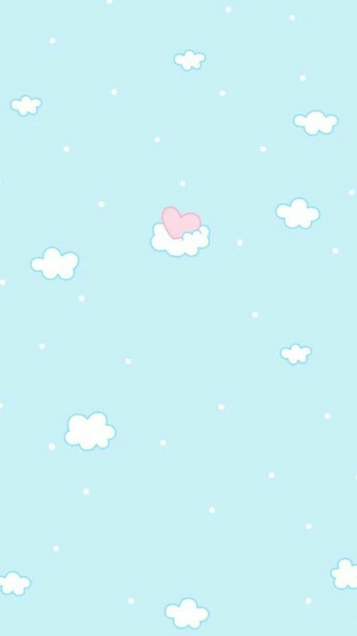 Soft And Pretty Pastel Blue And Pink Wallpaper