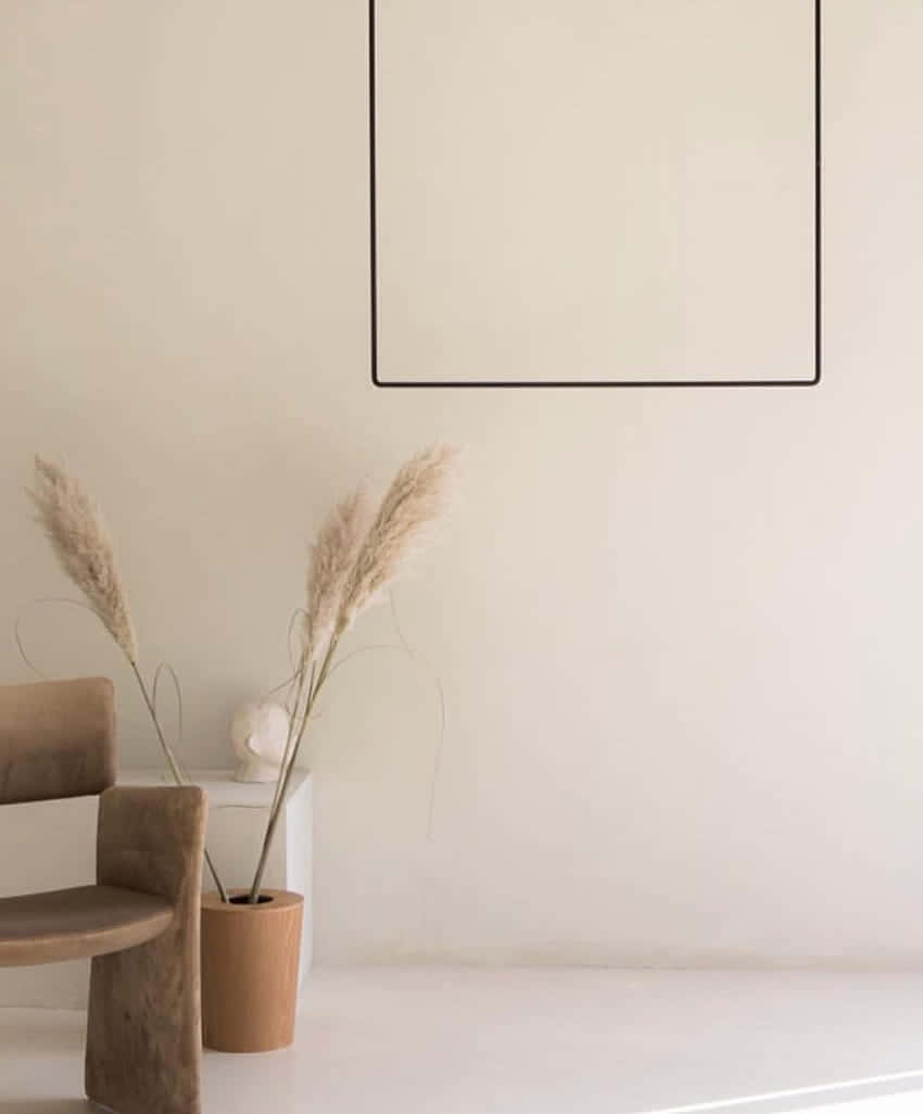 Soft Beige Minimalist Decor.jpg Wallpaper