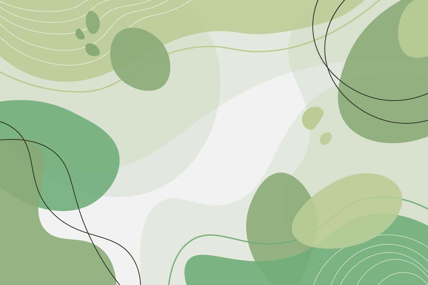 Soft Green Abstract Artwork Wallpaper