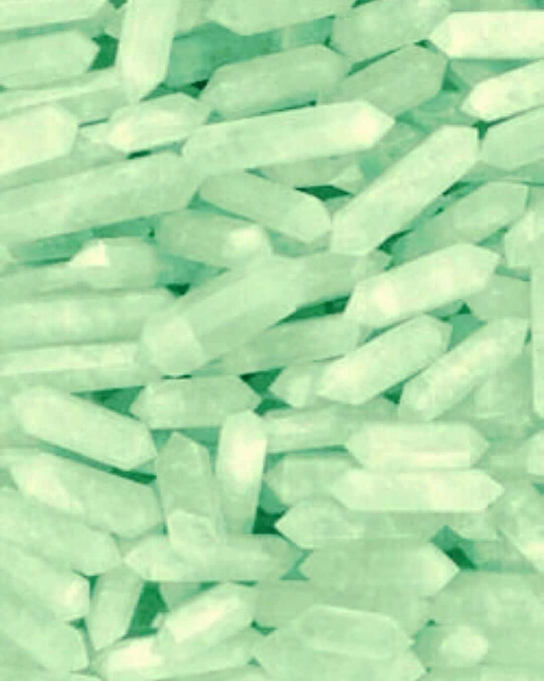 Soft Green Crystal Texture Wallpaper