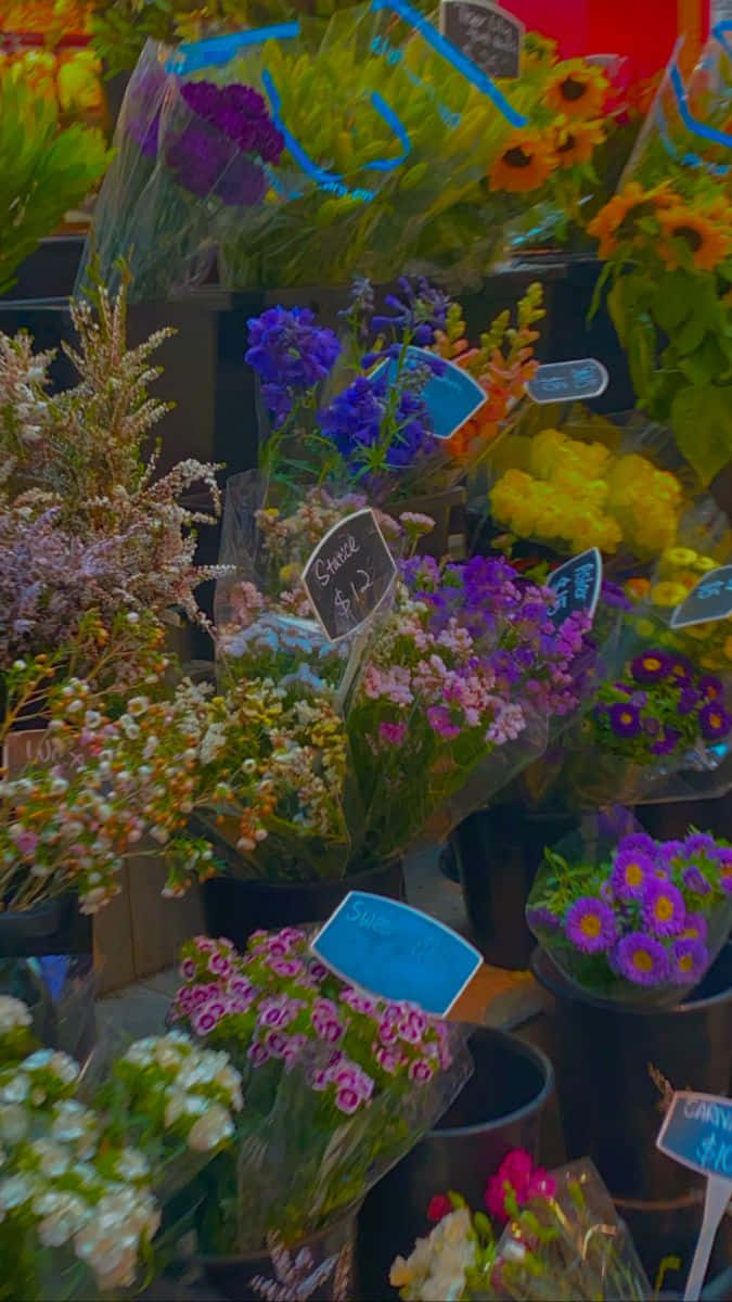 Soft Indie Flower Shop Aesthetic.jpg Wallpaper