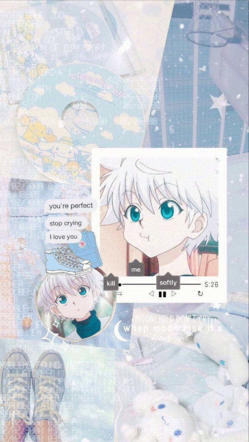 Soft Killua Zoldyck Aesthetic Wallpaper