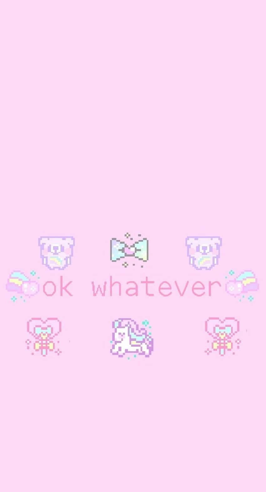 Soft Pink Pixel Art Aesthetic.png Wallpaper