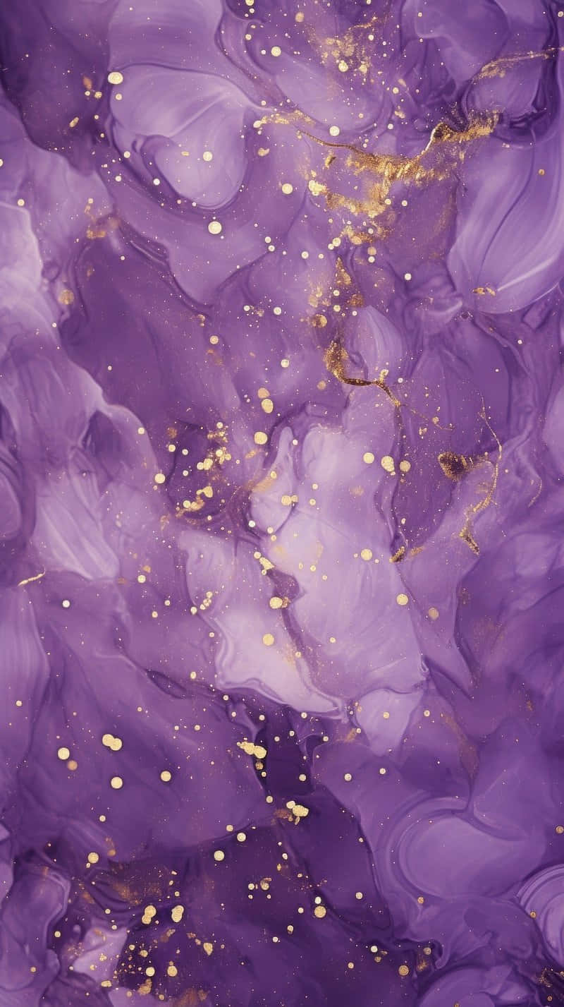 Soft Purple Gold Marble Aesthetic Wallpaper