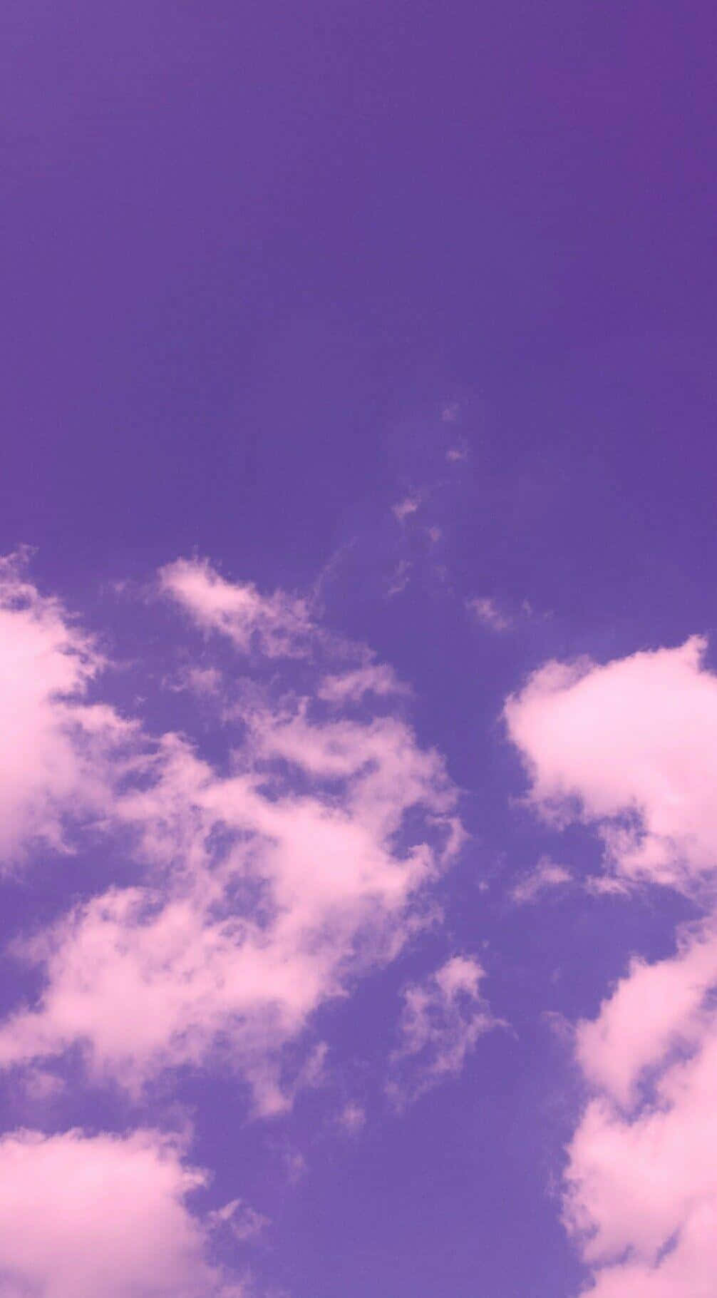 Soft Purple Sky Aesthetic Wallpaper