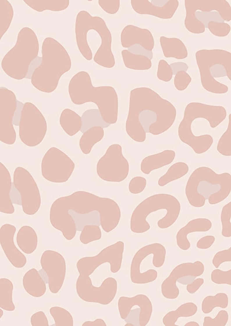 Soft_ Tone_ Leopard_ Print_ Pattern Wallpaper