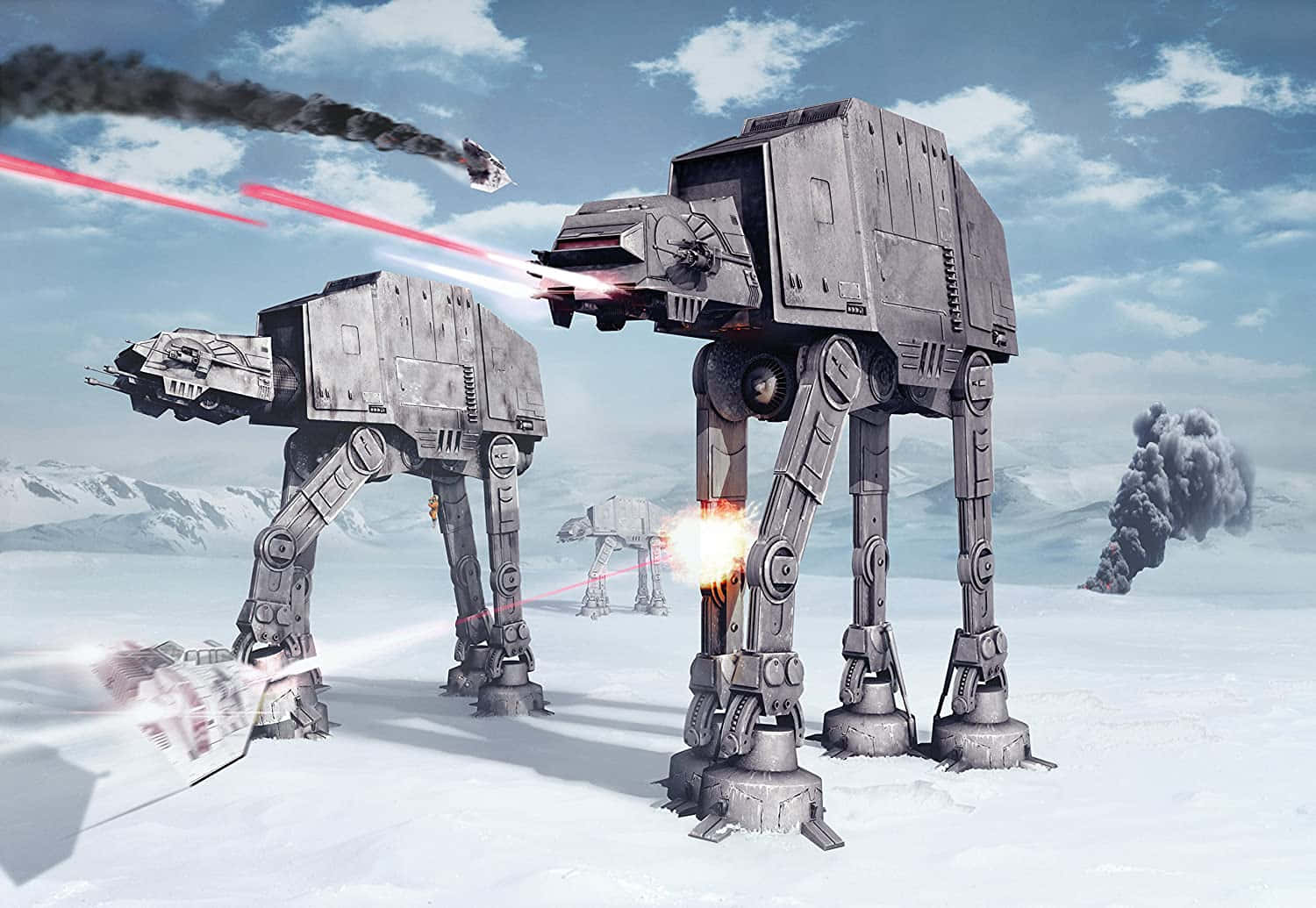 Soldiers From The Rebel Alliance Defend Their Base On Hoth During The Battle Of Hoth Wallpaper