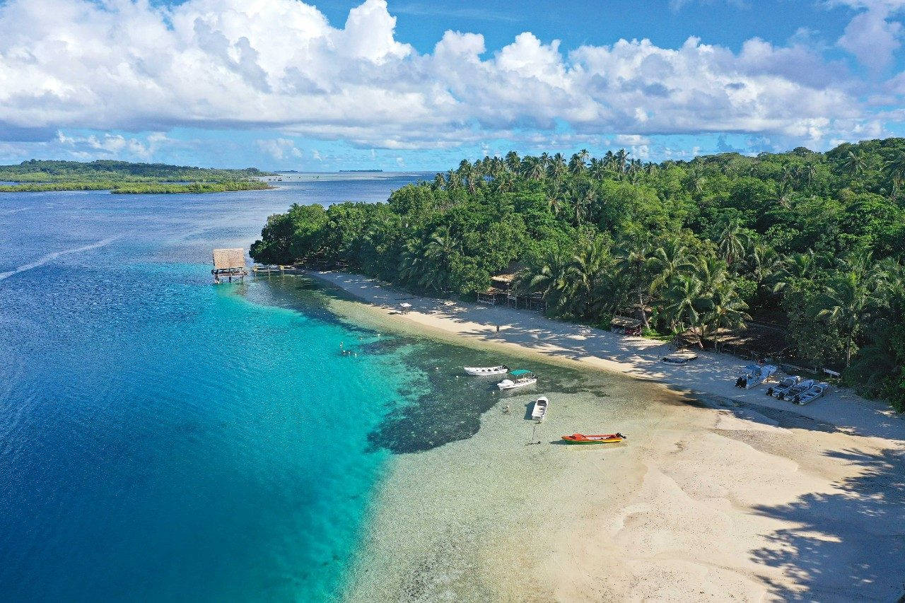 Solomon Islands White Clouds Wallpaper