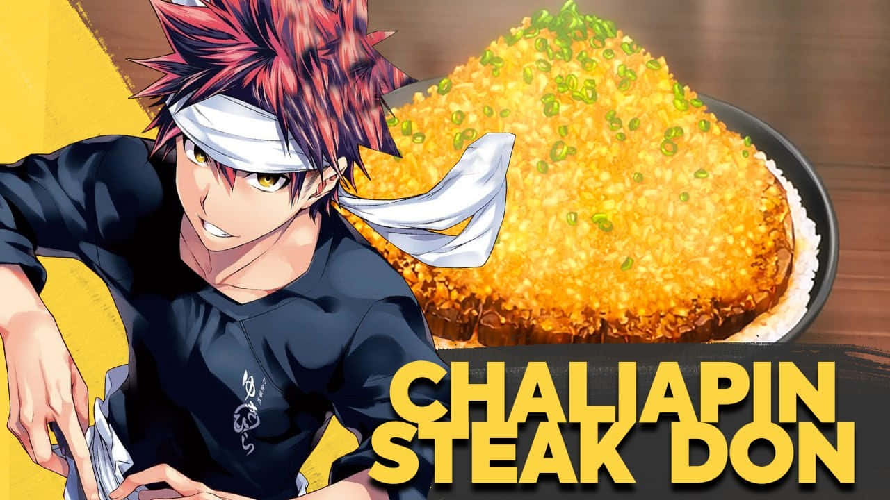 Soma_ Yukihira_ Chaliapin_ Steak_ Don_ Anime Wallpaper