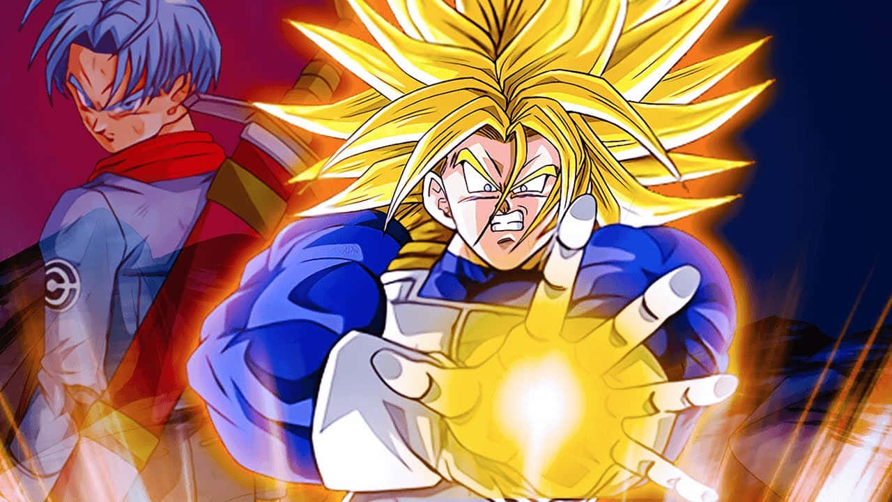 Son Of Vegeta, Trunks, The Heroic Warrior Of Dragon Ball Z Wallpaper