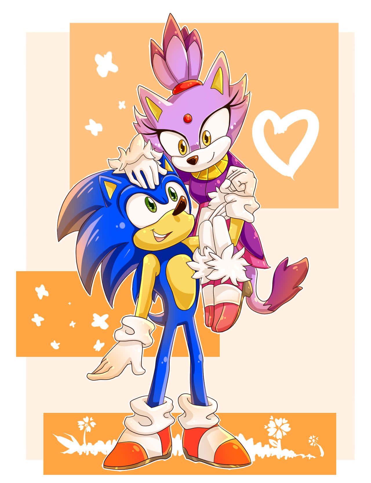 Sonic And Blaze Adventure Wallpaper