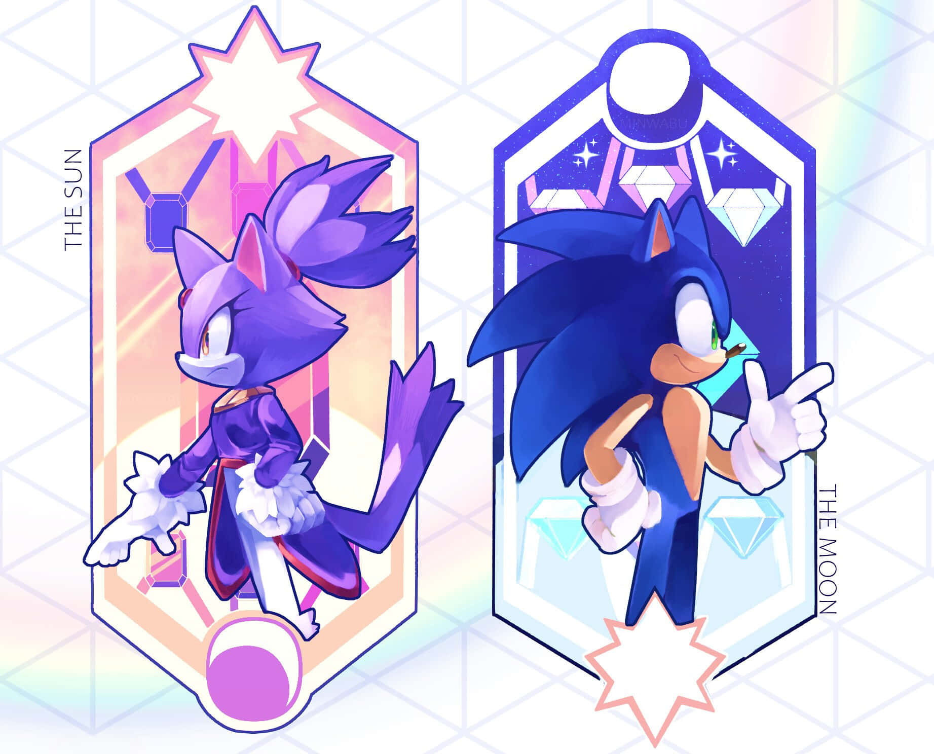 Sonic And Blaze Adventure Together Wallpaper